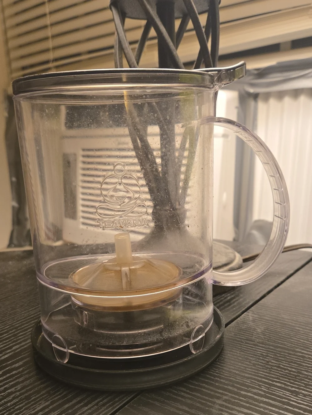 Teavana Clear Plastic Tea Brewer Mug with Handle